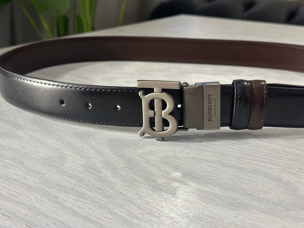 Leather belt Double face