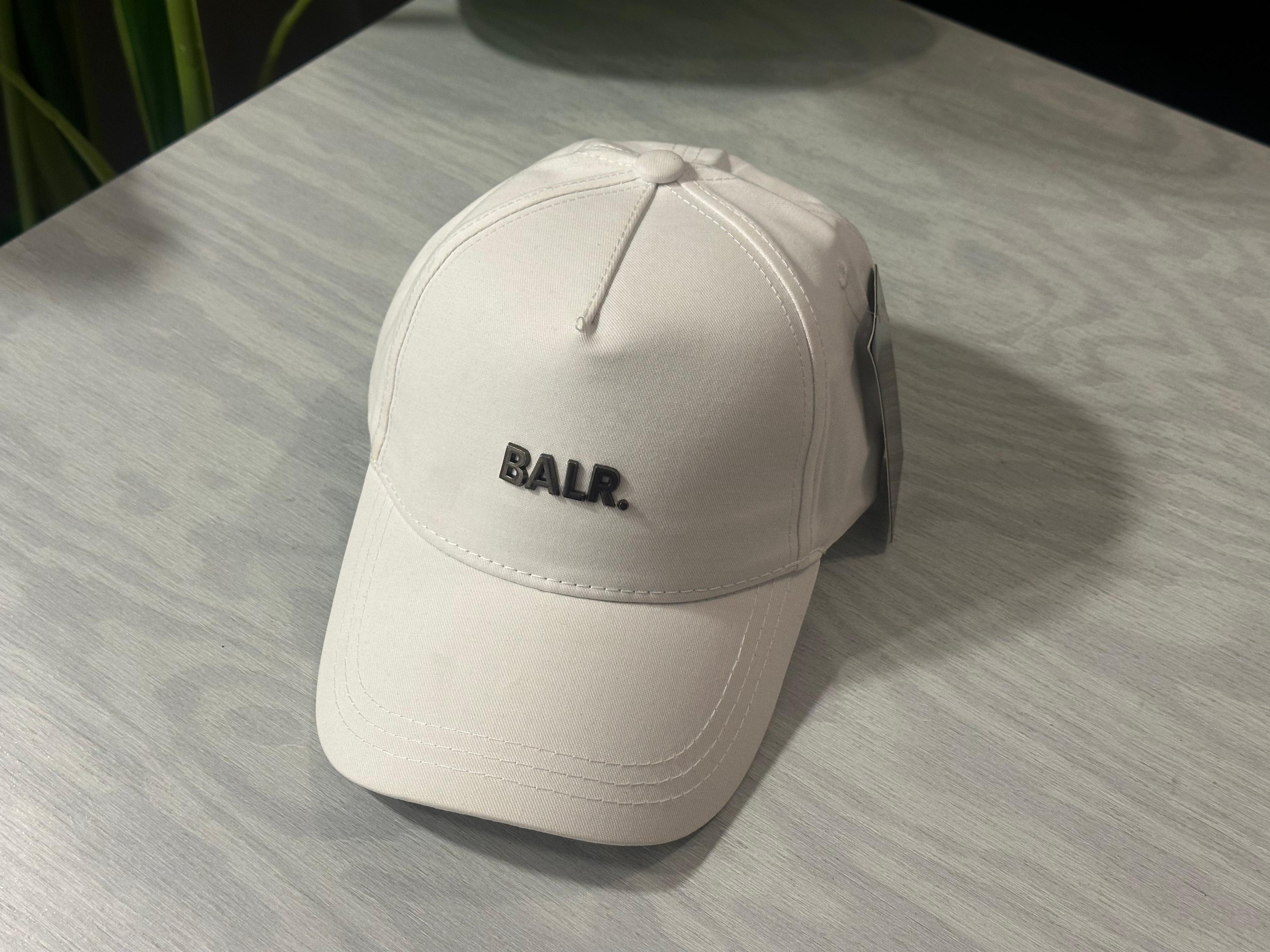BALR. Baseball Cap - Metal Logo (White)