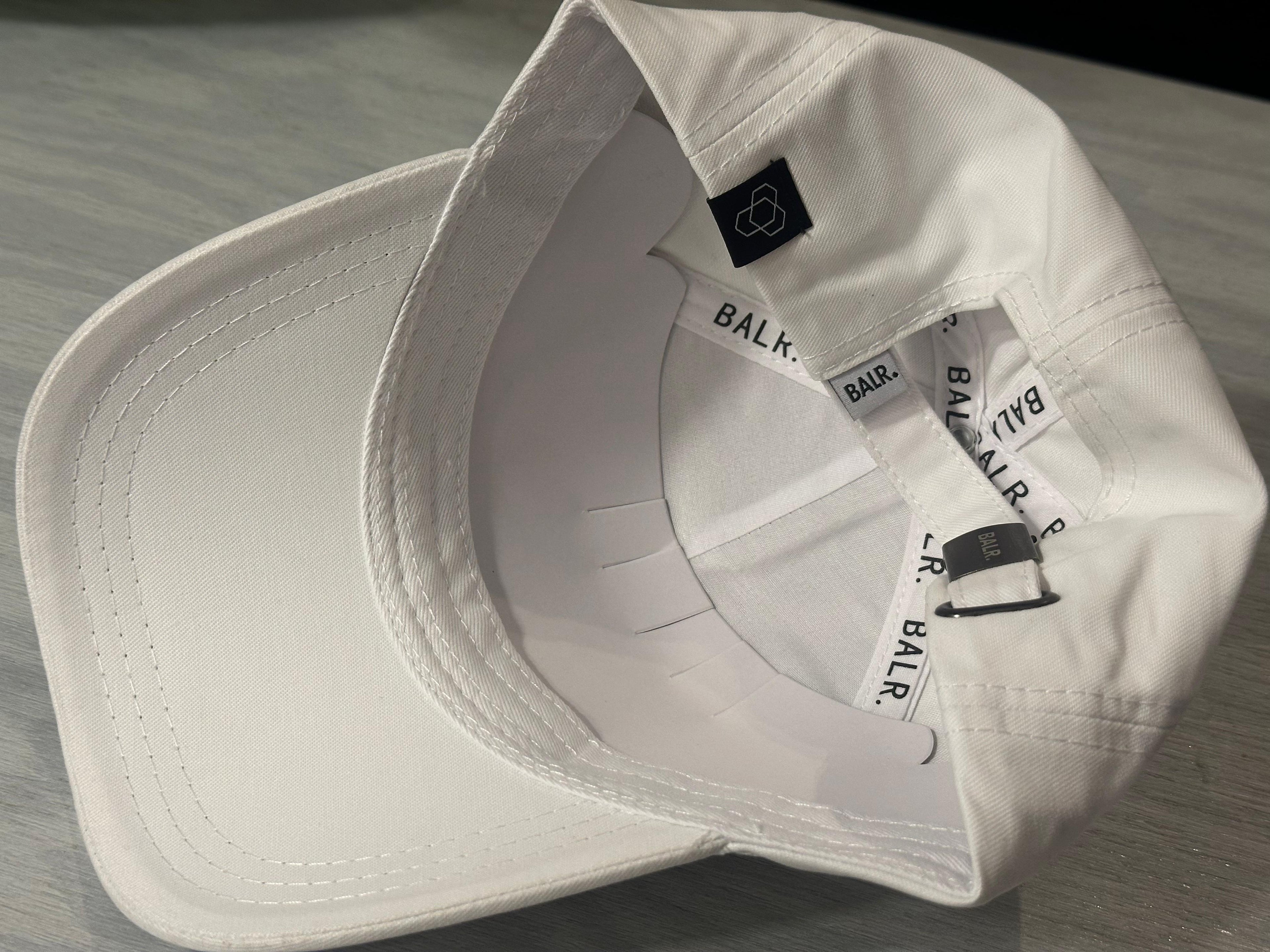 BALR. Baseball Cap - Metal Logo (White)