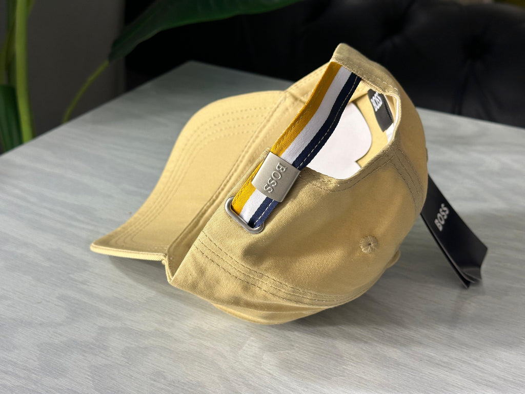 BOSS Signature Logo Baseball Cap - Beige