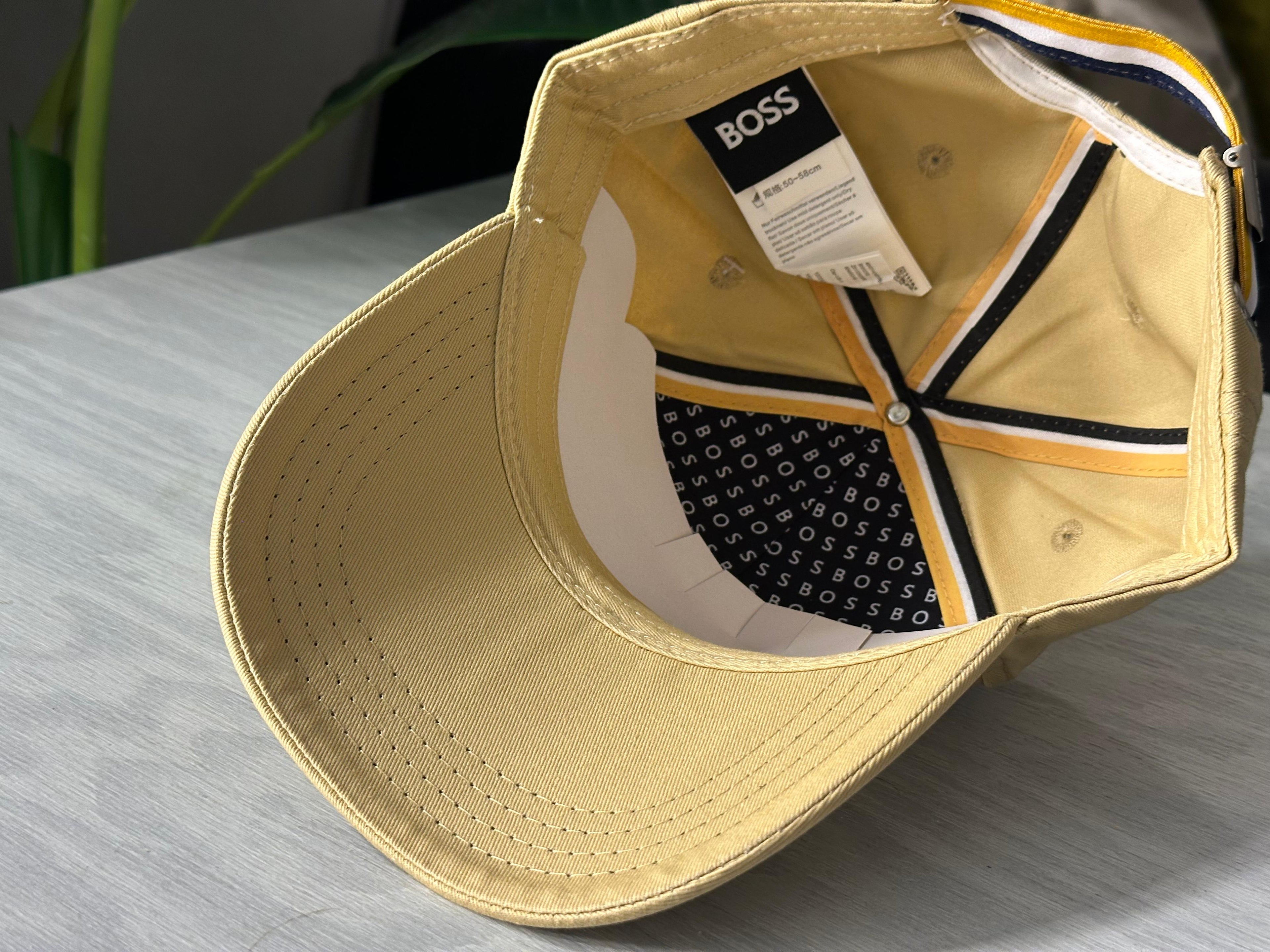 BOSS Signature Logo Baseball Cap - Beige