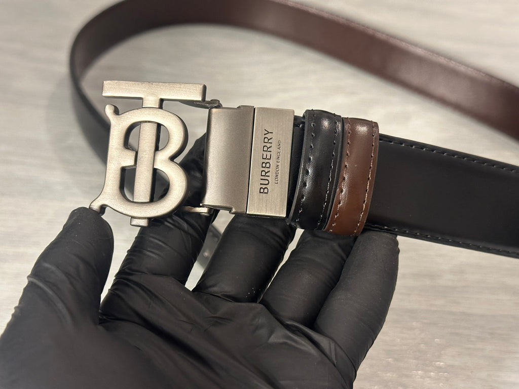 Leather belt Double face