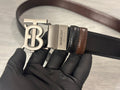 Leather belt Double face