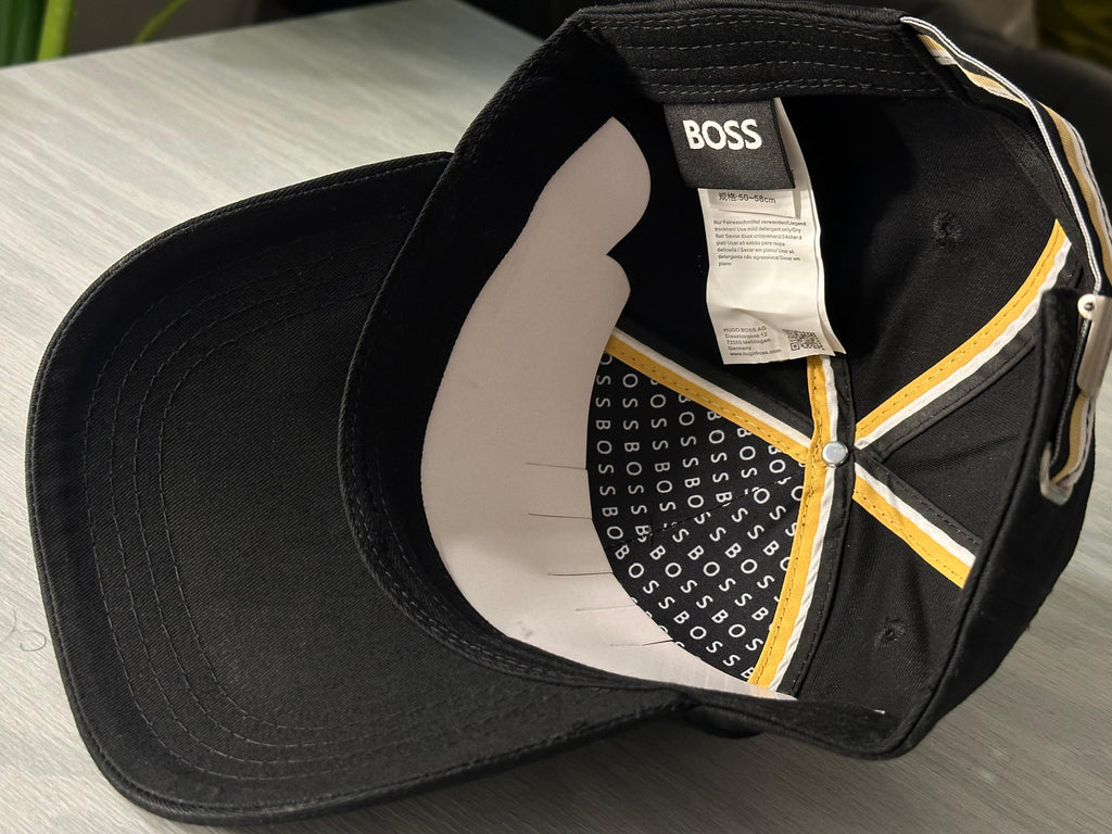 BOSS Signature Logo Baseball Cap - Black