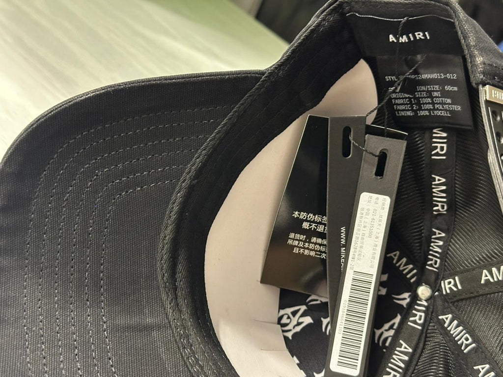 AMIRI MA Core Logo Baseball Cap - Black
