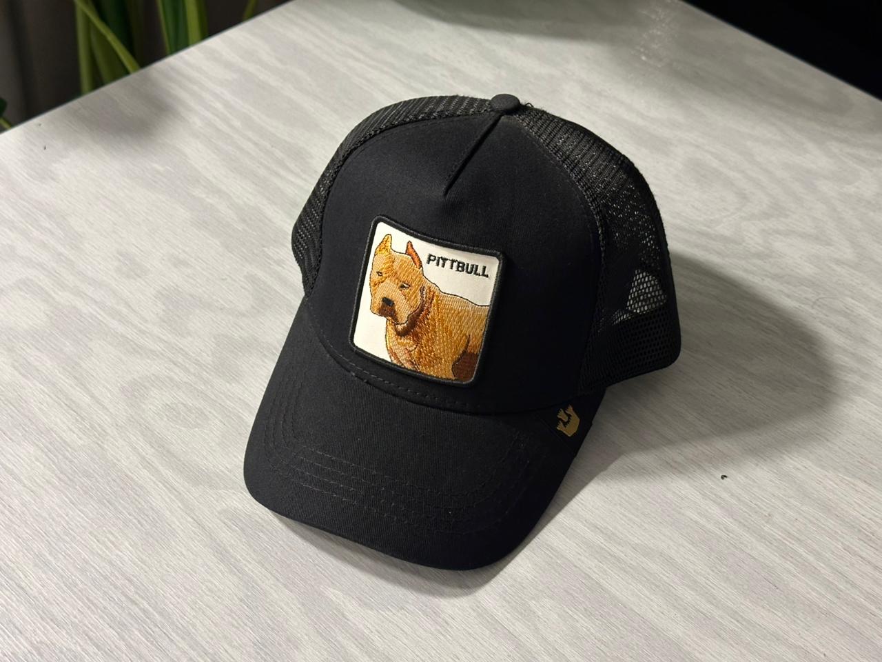 G.B Animal Farm Trucker Cap - Pittbull (Black)