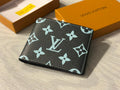 Louis Vuitton LV Logo Wallet - Black / Light Blue