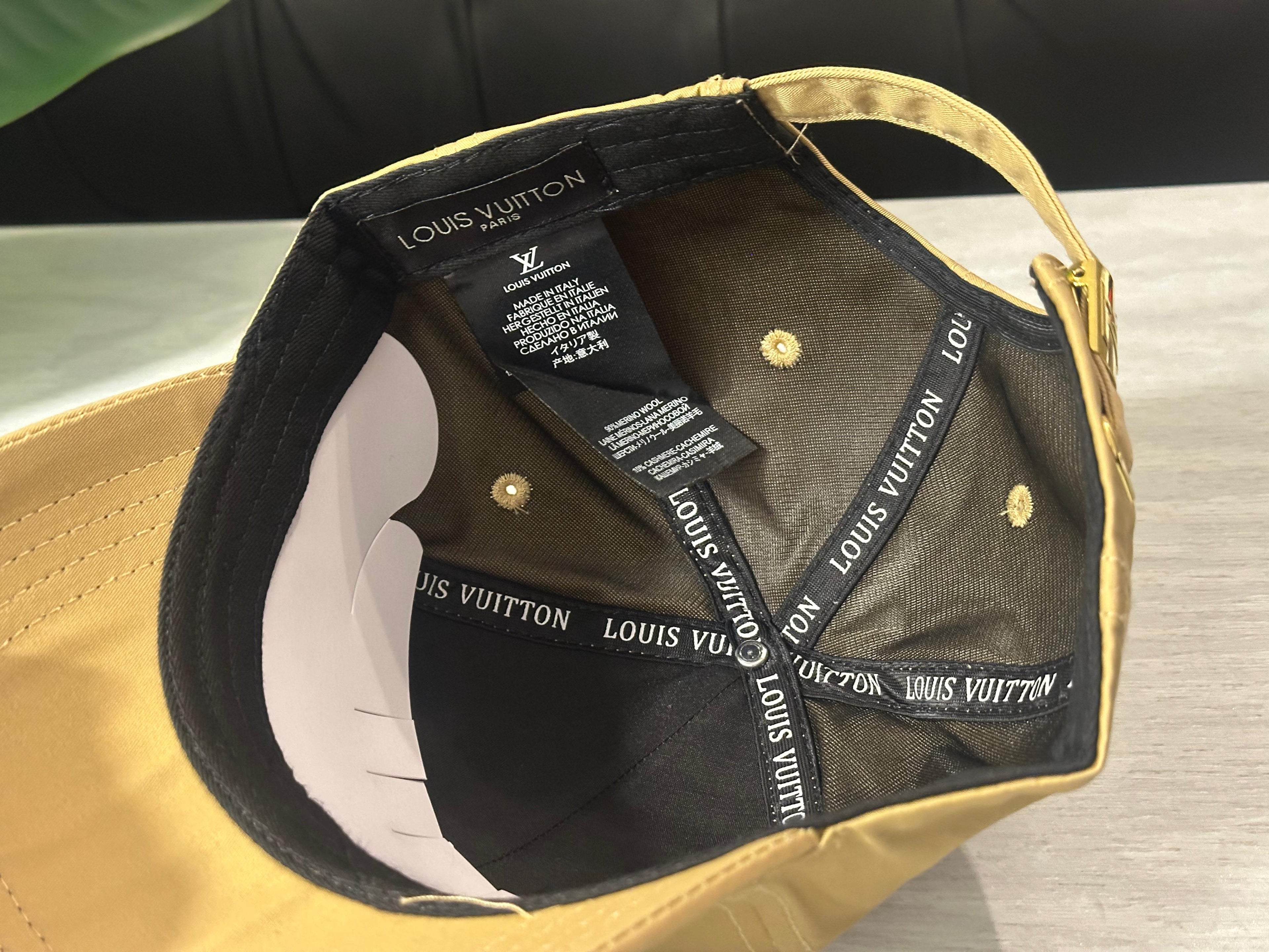 Louis Vuitton Signature Logo Patch Baseball Cap - Beige