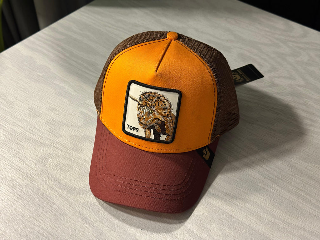 G.B Animal Farm Trucker Cap - Tops (Orange/Maroon)