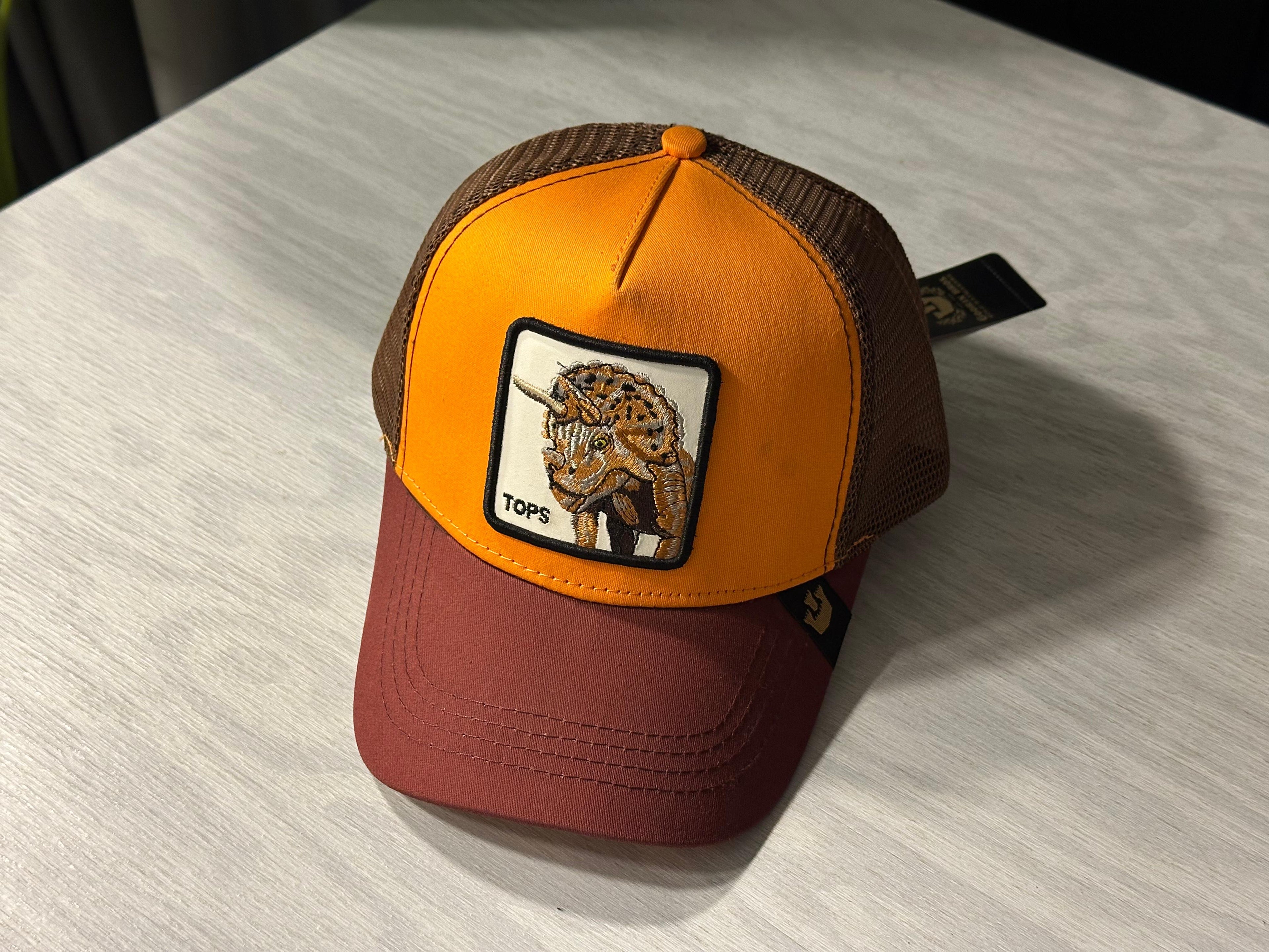G.B Animal Farm Trucker Cap - Tops (Orange/Maroon)