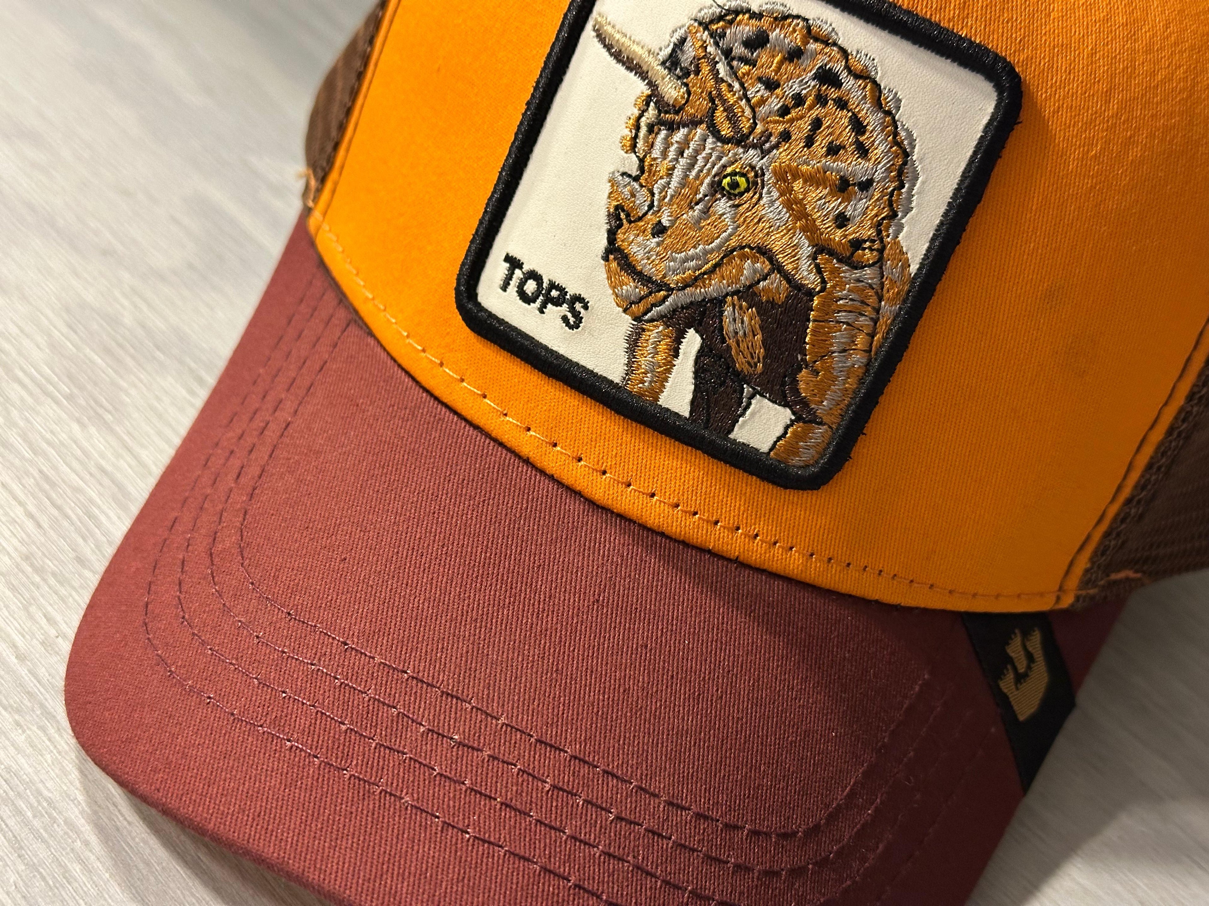G.B Animal Farm Trucker Cap - Tops (Orange/Maroon)