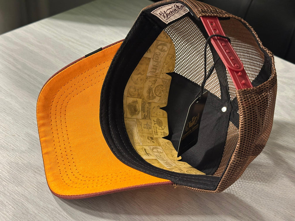 G.B Animal Farm Trucker Cap - Tops (Orange/Maroon)