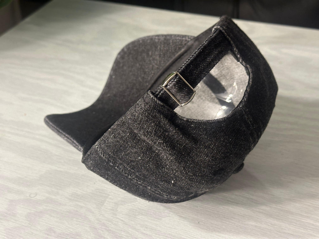 Denim "Action" Cap - Black