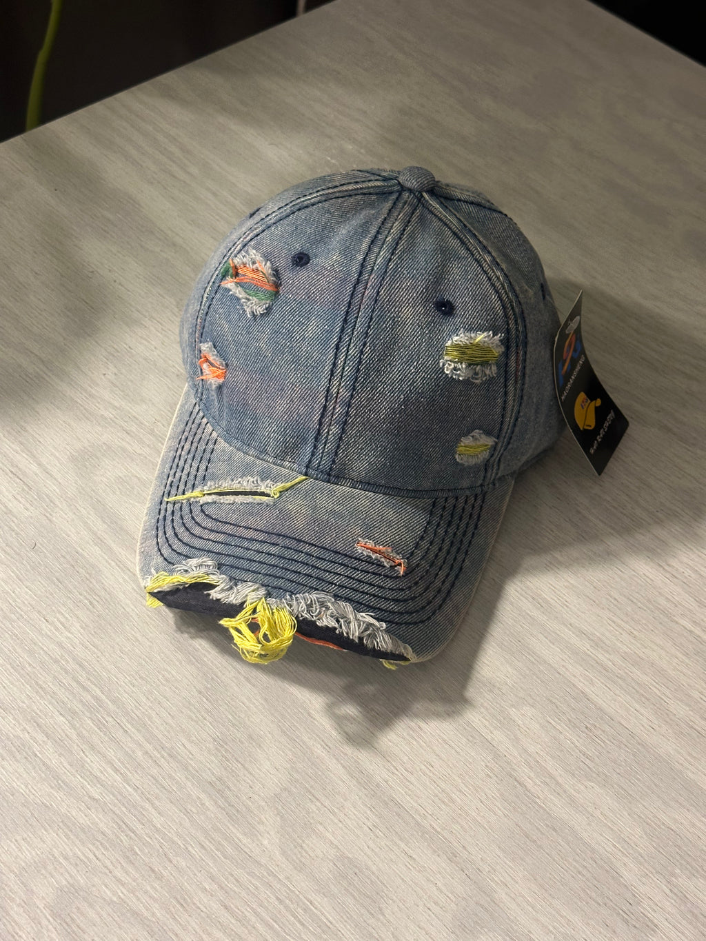 Cutting Cap -(Washed Denim)