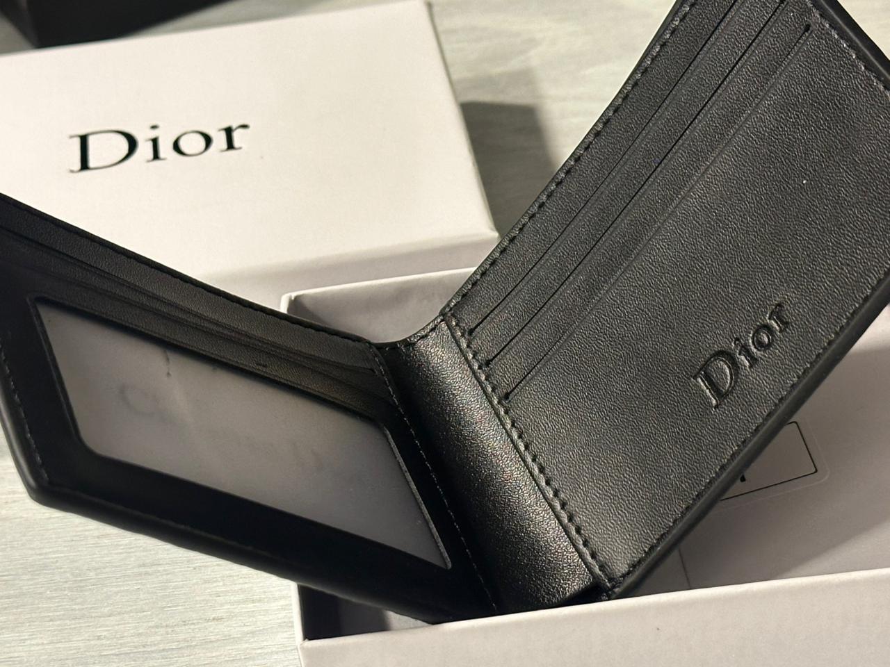 Dior Oblique Wallet - Black